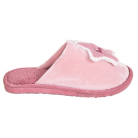 Bona Comode pantofole da sogno bianco rosa