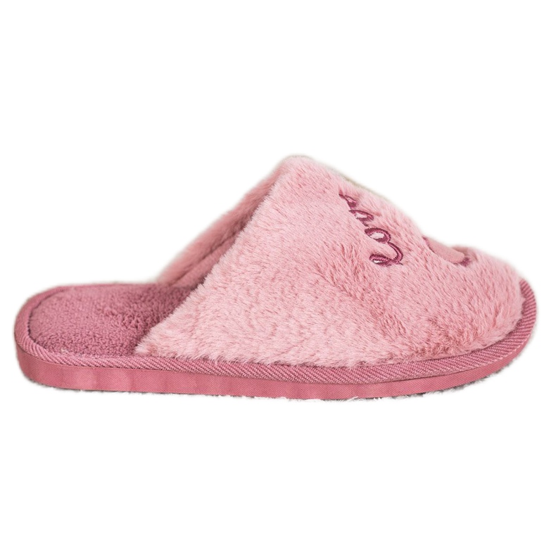 Bona Calde pantofole dell'amore rosa