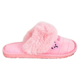 Bona Pantofole Con Pelliccia D'orso rosa