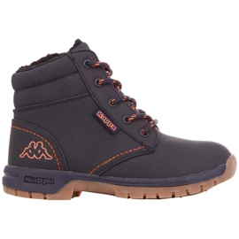 Kappa Cammy Fur T scarpe bambino nero e arancione 260637T 6744