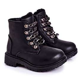 Catena in ecopelle per trappole isolate per bambini Black Rock &amp; Roll nero