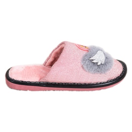 Bona Pantofole Alla Moda Con Applicazione rosa