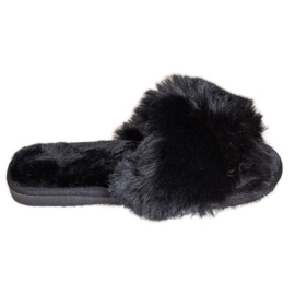 Bona Pantofole nere alla moda nero