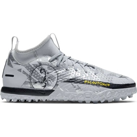 Nike Phantom Gt Scorpion Academy Dynamic Fit Tf Junior DA2289 001 scarpe da calcio d'argento d'argento