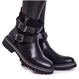 PJ1 Stivali caldi da donna Workers Black Intensity nero