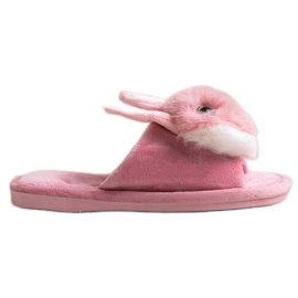 Bona Pantofole coniglietto bianco rosa