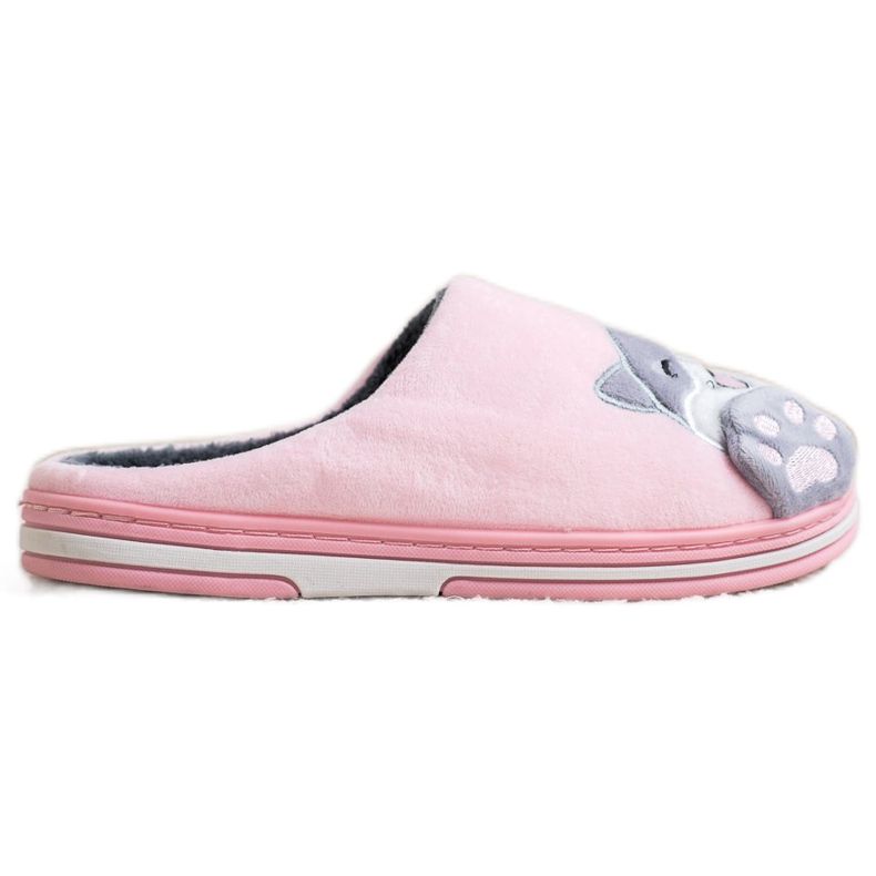 Bona Pantofole Welcome Home rosa grigio