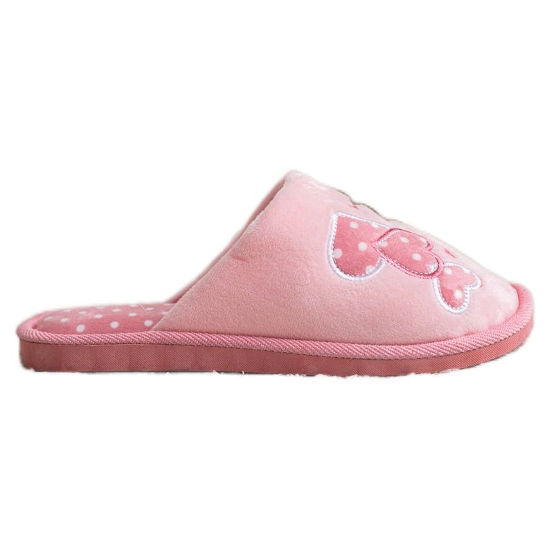 Bona Calde pantofole Happy Comfort bianca rosa