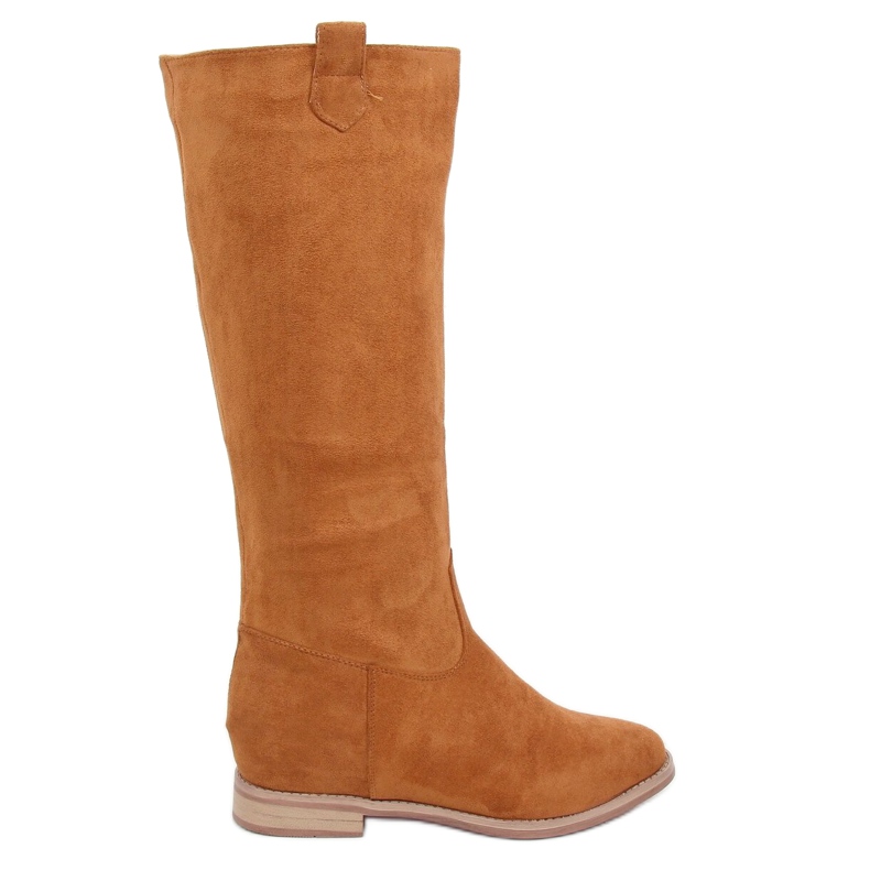 Stivali su un cammello con zeppa nascosta NC968P Camel marrone multicolore
