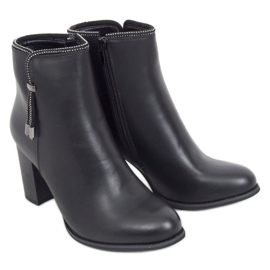Stivali neri con tacco alto Z145 Black nero