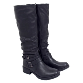 Stivali da equitazione da donna neri 7501 Black nero
