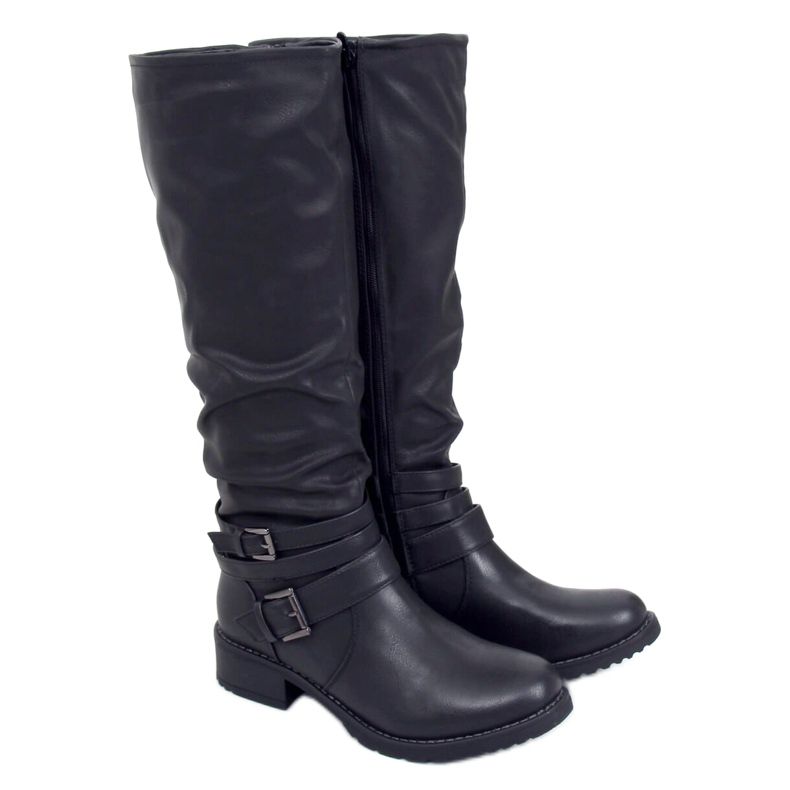 Stivali da equitazione da donna neri 7501 Black nero