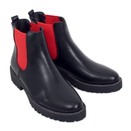 Stivaletti Chelsea neri da donna 15602-9 Nero
