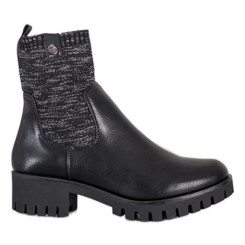 M.Daszyński Stivali slip-on sulla piattaforma nero