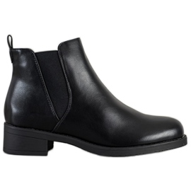 Ideal Shoes Stivaletti Chelsea in ecopelle nero