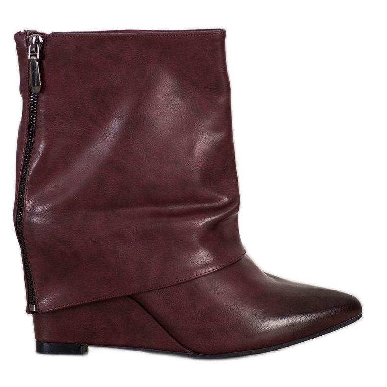 Sweet Shoes Stivali con zeppa alla moda rosso