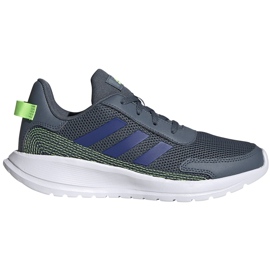 Adidas Tensaur Run K grigio FV9444 scarpe da bambino blu verde