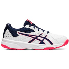 Scarpe da donna Asics Court Slide bianco-navy-rosa 1042A030 112 bianca blu navy
