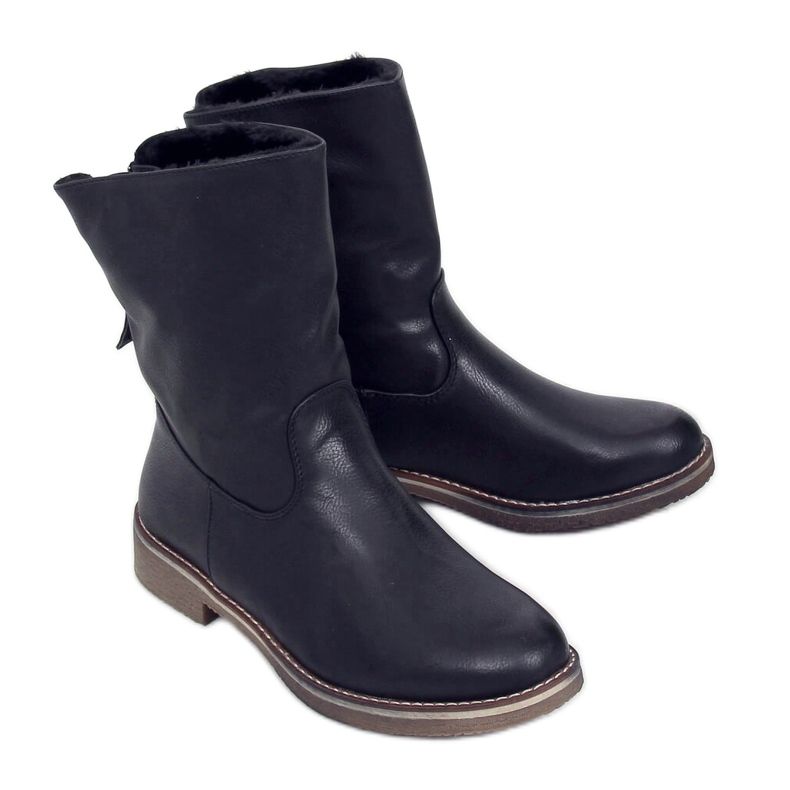Stivali neri con isolamento spesso Z141 Black nero