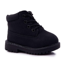FRROCK Stivali Trappers per bambini Nero Dexter