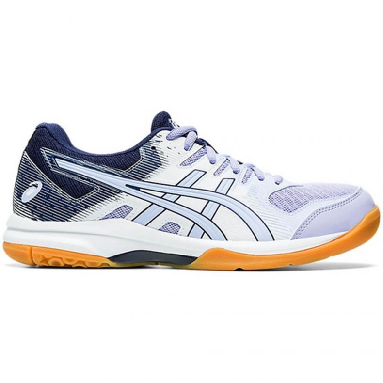Asics Gel Rocket 9 W 1072A034 103 scarpe da pallavolo blu navy, bianco, viola bianca
