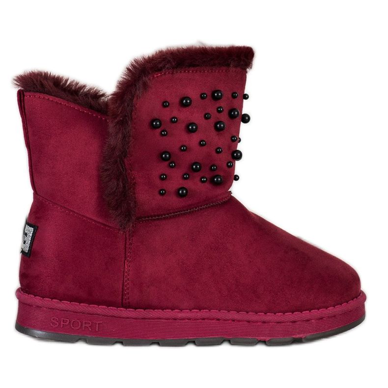 Bona Mukluki con perline rosso