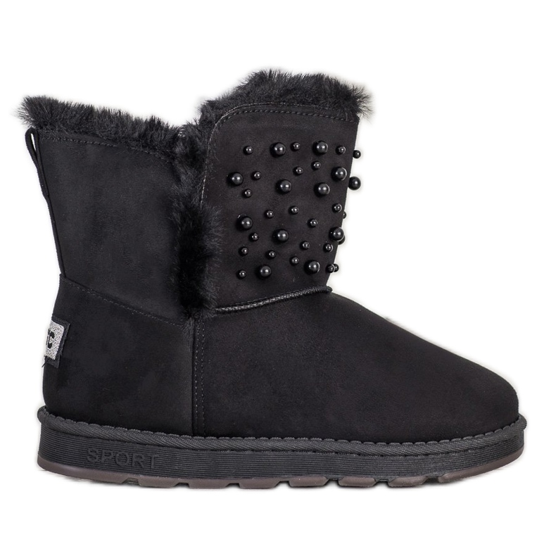 Bona Mukluki con perline nero