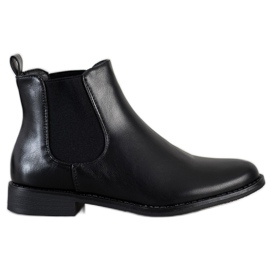 Ideal Shoes Caldi stivali Chelsea nero