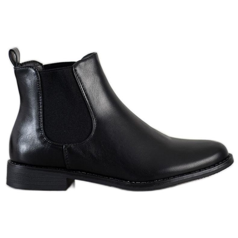 Ideal Shoes Caldi stivali Chelsea nero