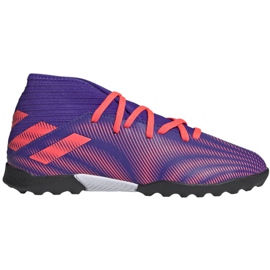Scarpe da calcio Adidas Nemeziz.3 Tf Jr EH0576 arancione, viola, rosa viola