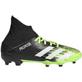 Scarpe da calcio Adidas Predator 20.3 Fg Jr EH3024 arancione, nero, verde nero