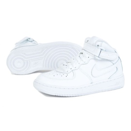 Nike Force 1 Mid Ps Jr 314196-113 bianca nero