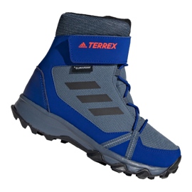 Adidas Terrex Snow Cf Cp Cw Jr G26579 scarpe nero blu grigio