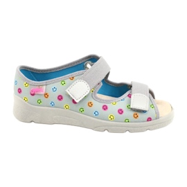 Scarpe per bambini Befado 869Y153 rosa grigio multicolore