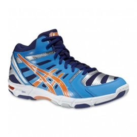 Scarpe da pallavolo Asics Gel-Beyond 4 Mt B403N-4130 viola, blu, arancione, grigio/argento blu