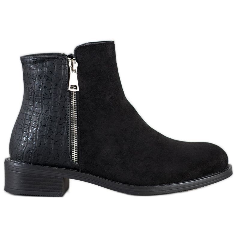 Bestelle Stivali alla moda con cerniera nero