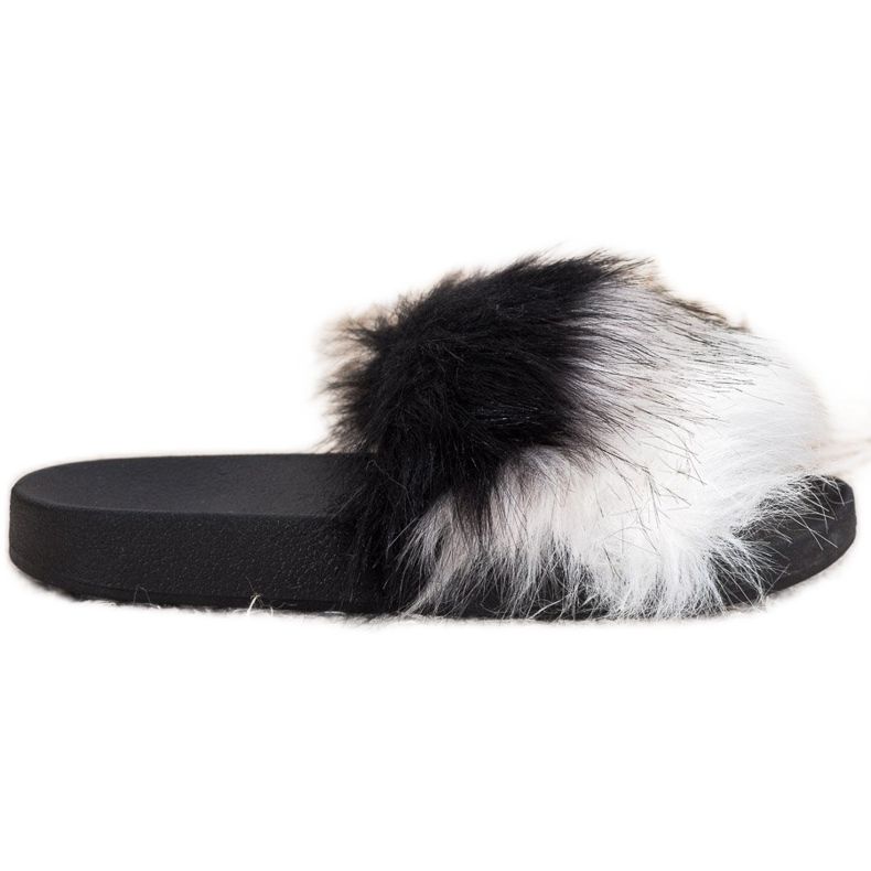 Bona Pantofole Colorate Con Pelliccia multicolore