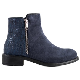 Bestelle Stivali con cerniera alla moda marina blu
