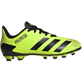 Scarpe da calcio Adidas Predator 20.4 FxG Junior verde-nero EH3037