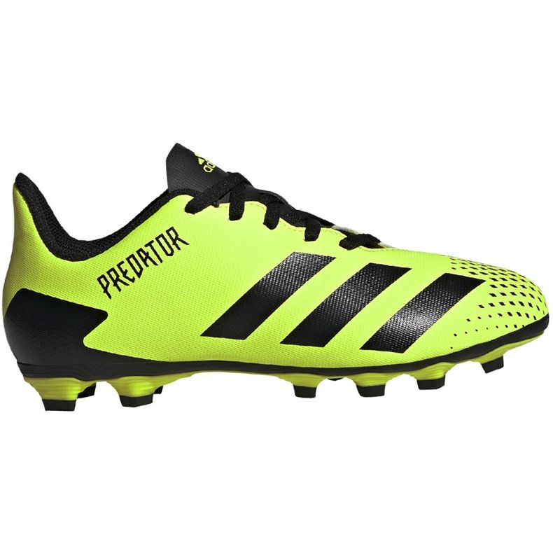 Scarpe da calcio Adidas Predator 20.4 FxG Junior verde-nero EH3037