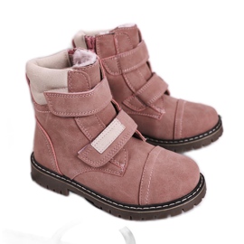 Apawwa Stivali da caccia per bambini riscaldati con pelliccia rosa Emma