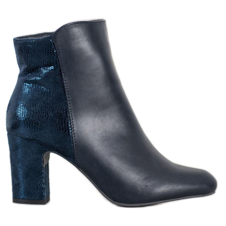 Kylie Stivali blu navy su un pilastro