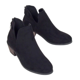Stivali neri con cut-out nero CM-8M4-1 Black