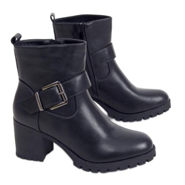 Stivali neri con tacco alto 7956-GA Black nero