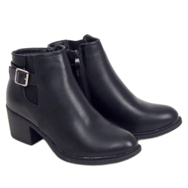 Stivali neri con tacco basso J101 Black nero