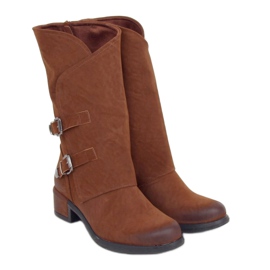 Camel ST-33P Stivali militari cammello marrone