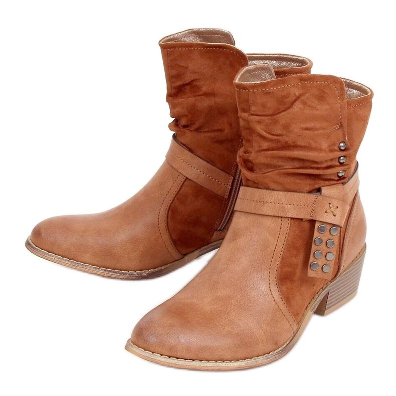 Camel Z1122 Stivali da donna color cammello marrone
