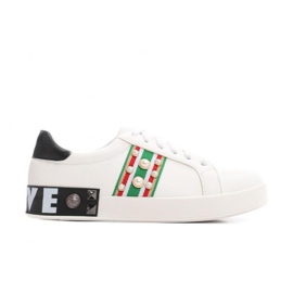 Vices Vizi 7273-41 Whi 36-41 bianco nero rosso verde