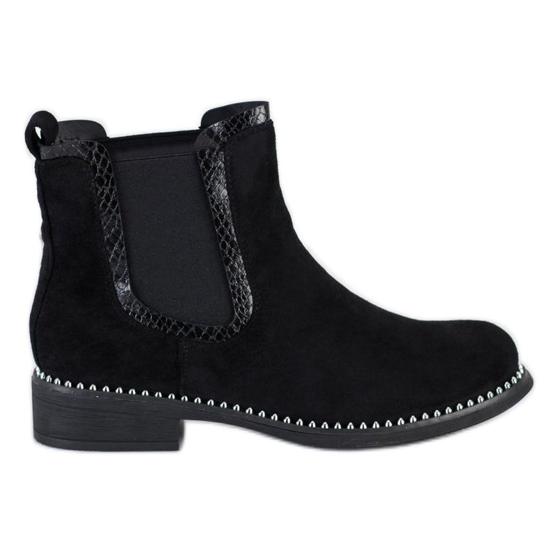 Bestelle Stivali Jodhpur in camoscio nero