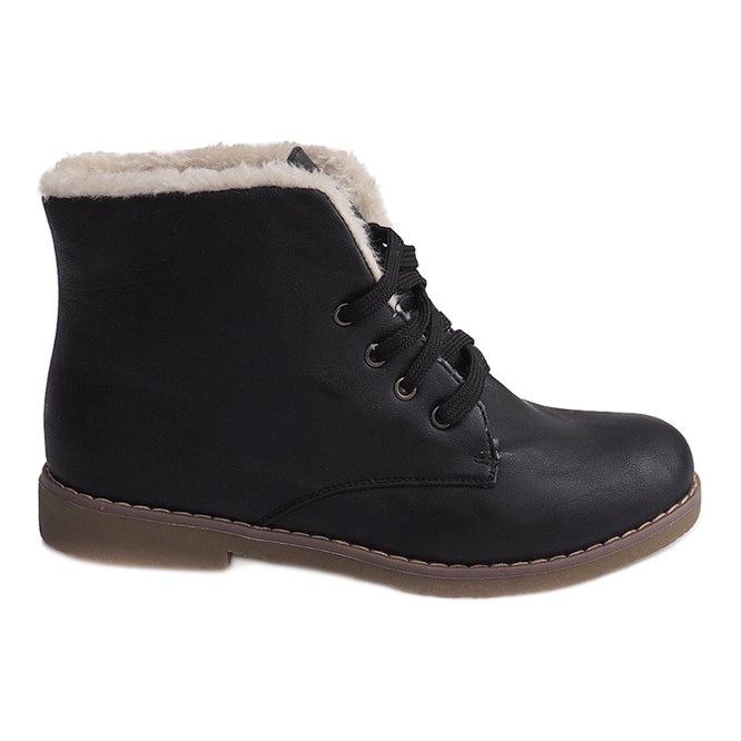 Stivali Caldi Jodhpur Fur 05-3 Nero